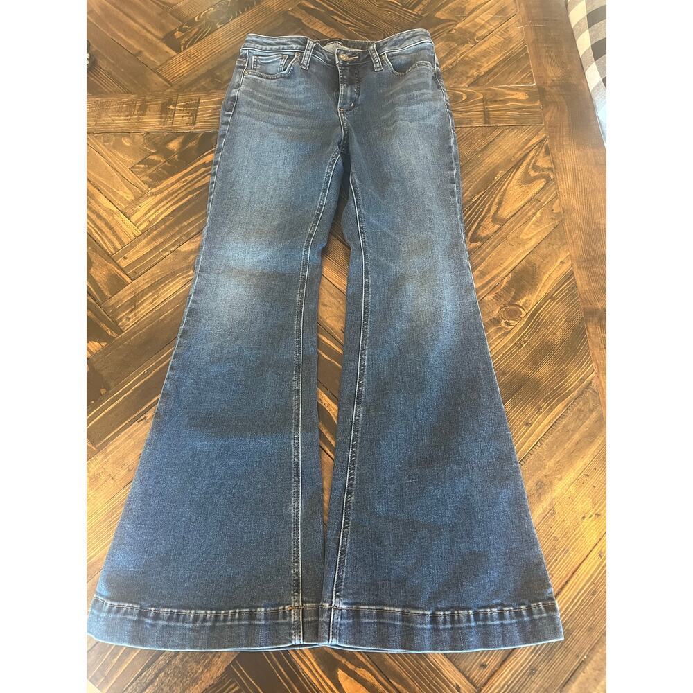 Women's Blue Flared Jeans
